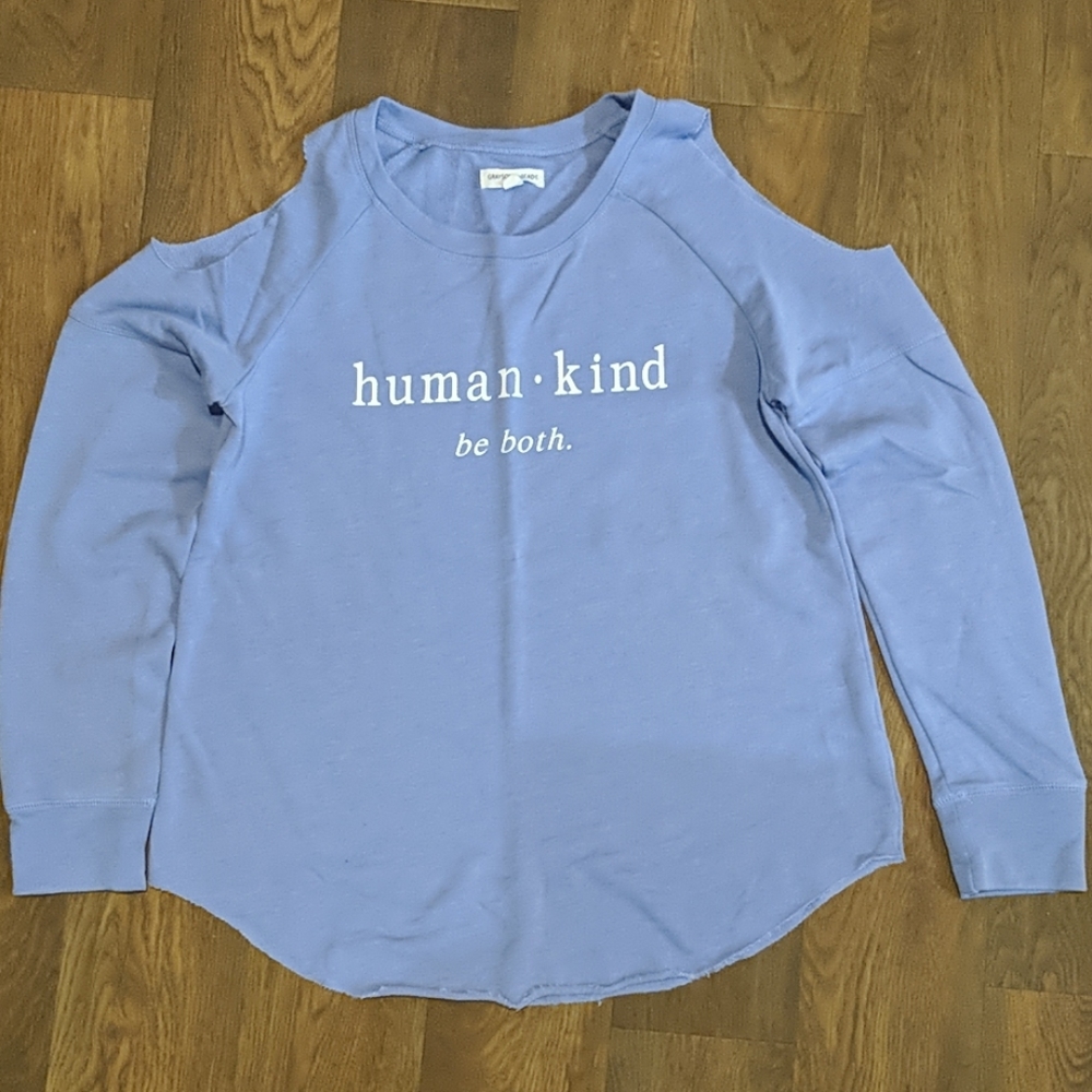 Cold-shoulder sweatshirt